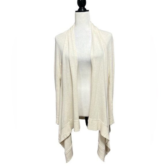 lululemon athletica Sweaters - LULULEMON ATHLETICA Heathered Cashlu Knit Wrap Open Cardigan